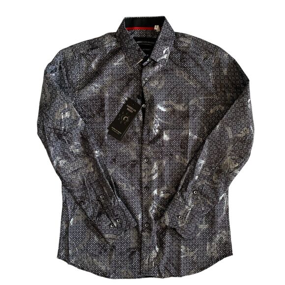 American Breed Smart Shirt Men's Size S Button Up Long SLeeve Shirt Brand New - Picture 1 of 14